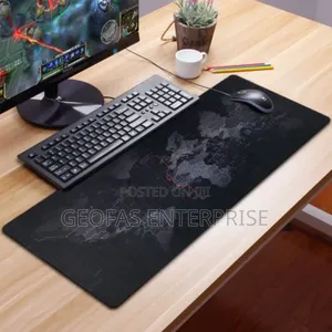 World Map Pattern Mouse Pad 70 * 30 Cm Soft Rubber