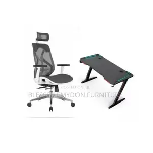 Executive Ergonomic Mesh Office Chair&Executive Office Table