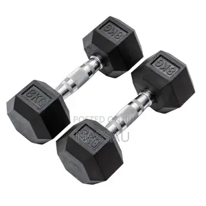 Pair Of Hex Commercial Dumbbell 8kg
