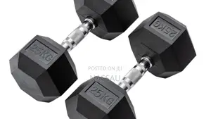 Pair of Hex Commercial Dumbbell 25kg
