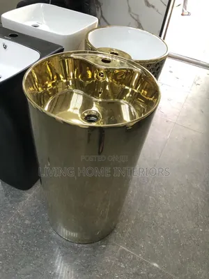 New Ideal Golden Free Standing Wash Hand Basin