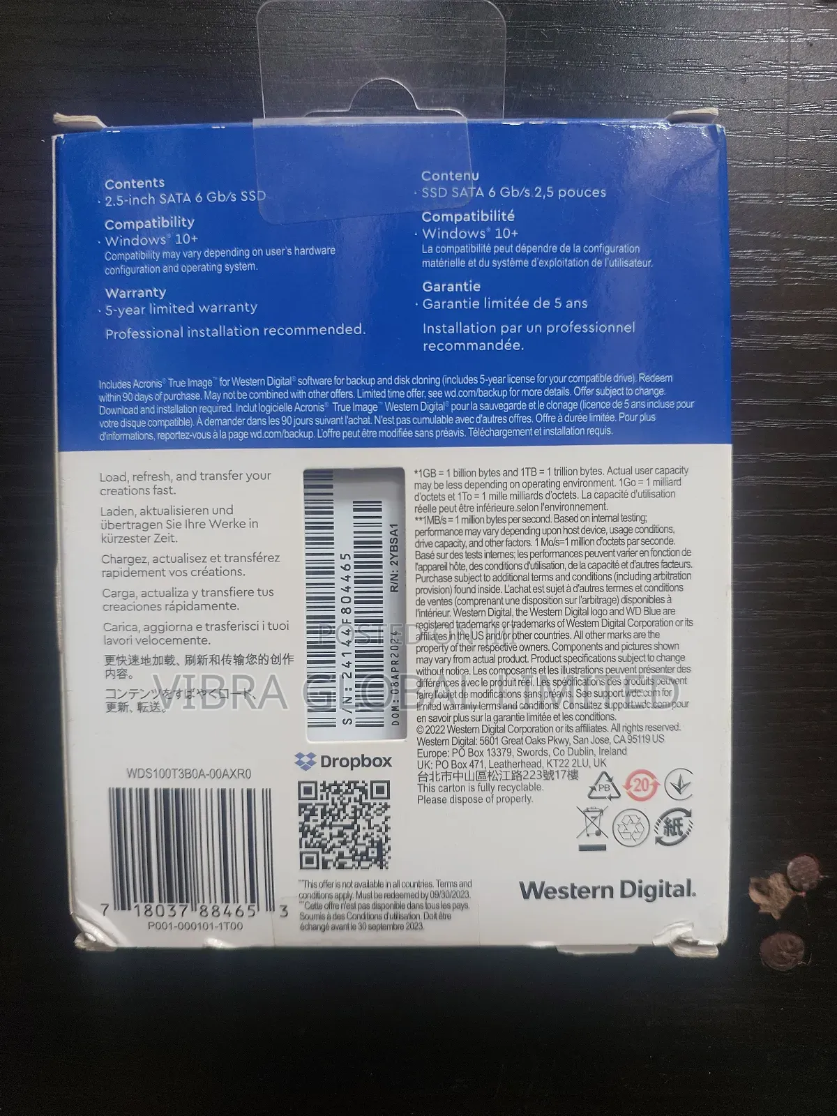 1tb Wd Blue Sata SSD Sa510