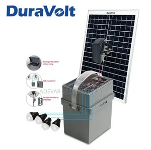 Duravolt 4 in 1 Solar Rechargeable Pack for Fans 12V4.5ah