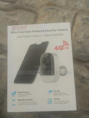 Solar Powered Security Camera With Solar