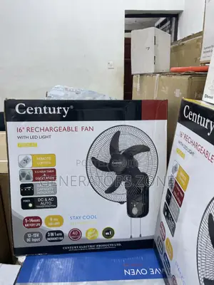 Customizable Settings Century 16" Recheargeable Fan