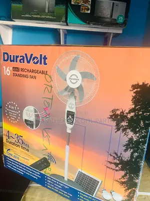 Duravolt Rechargeable Solar Fan