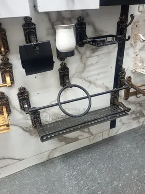 Royal Gold Black Bathroom Accessories