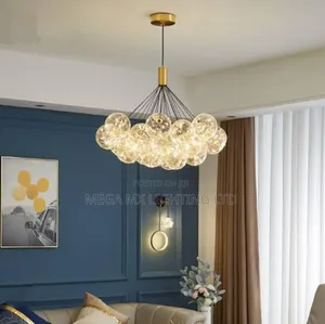 Gold Bubble Clusters Chandelier
Light