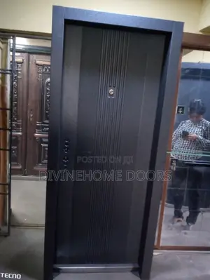 Multiple Line Design Steel Door