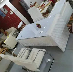 Quality White Office Table And Chairs.