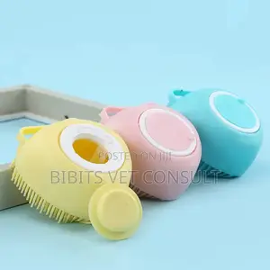2 in 1 Silicon Shampoo Massage Bathing Brush for Dog Cat