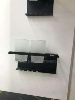 Ideal Matt Black Double Cup Holder