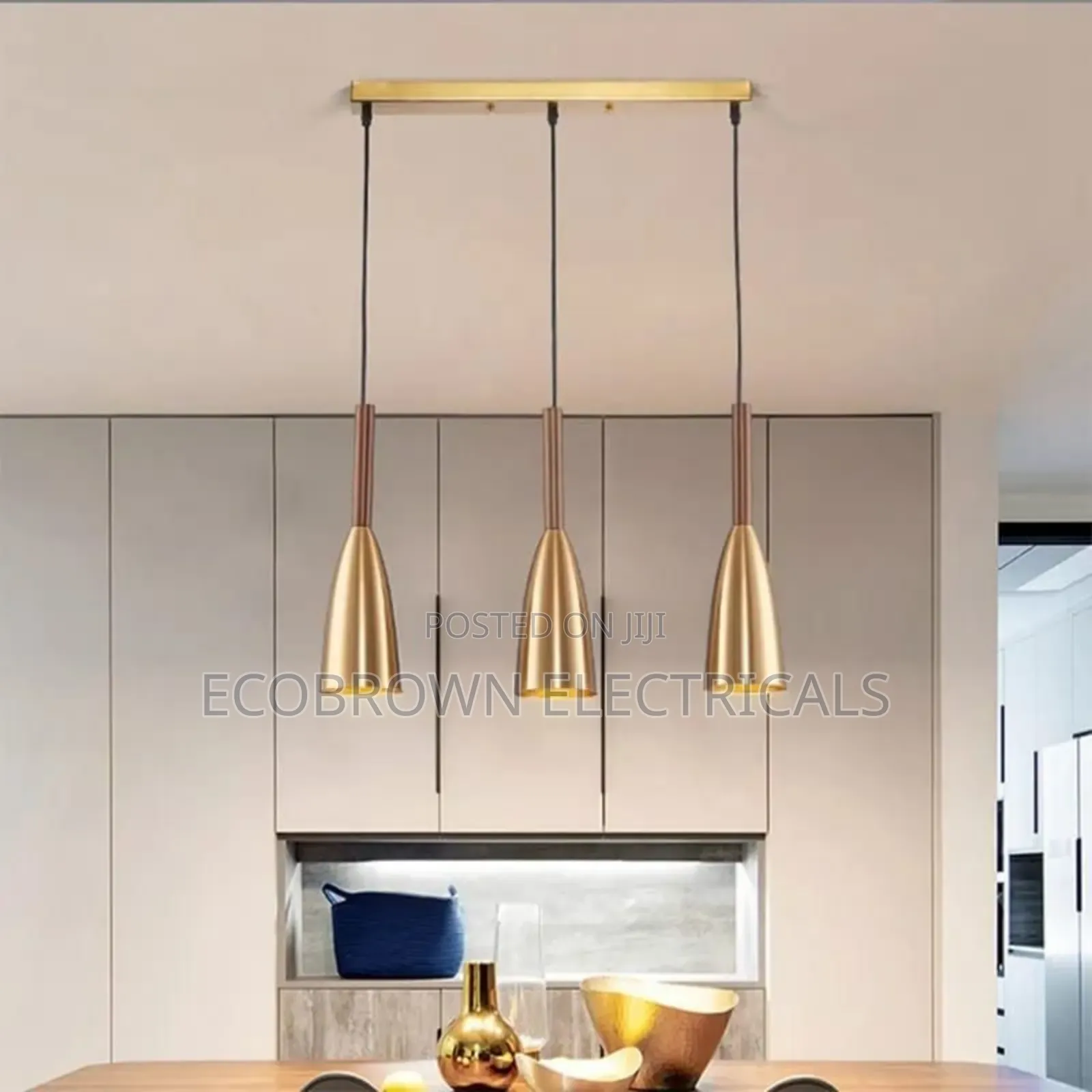Dining Table Gold Body Fitting Light