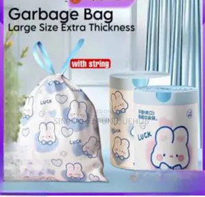 Cartoon Drawstring Kitchen Garbage Bag -70pcs