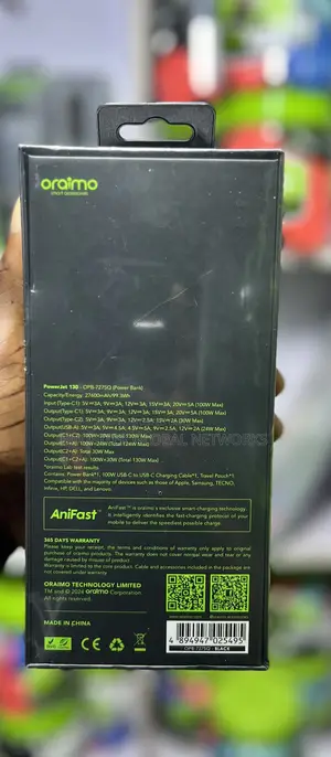 Oraimo Powerjet 130 27600mah 130W Power Bank
