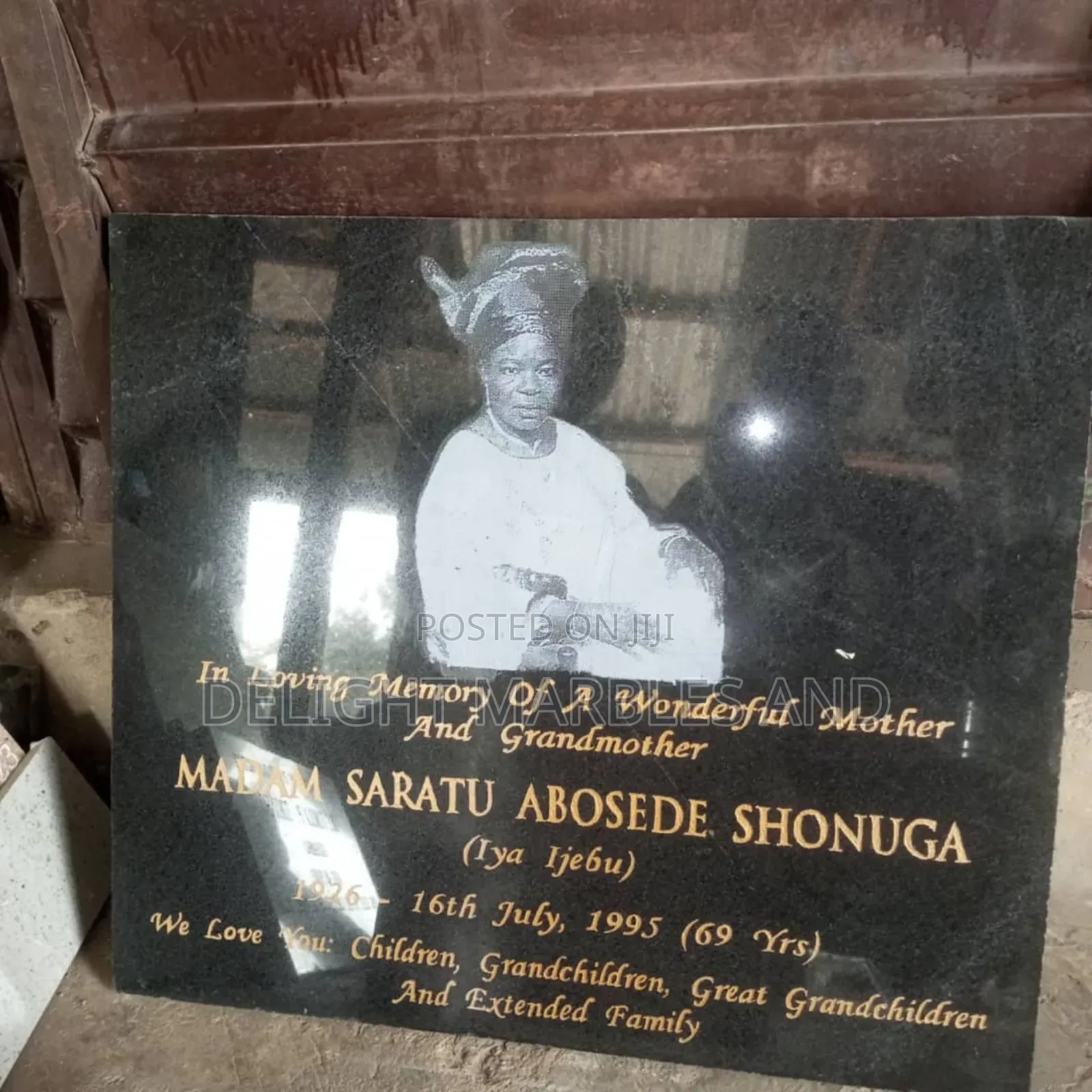 Grave With Marble Engraved