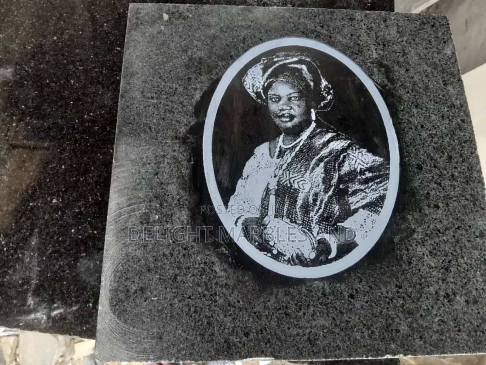 Grave With Marble Engraved