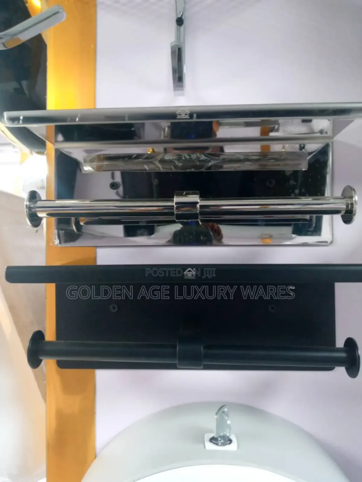Stainless Double Tissue Paper Holder