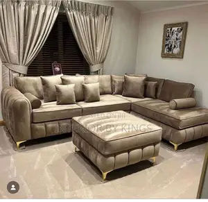 U-Shaped Fabric + Ottoman Can Be Made in Colors