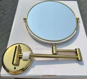 Midas Ideal Golden Magnify Mirror for Shaving and Makeup