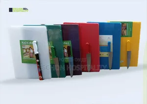 Professional Chopping Board and Knives Set [6 Colour Coded ]