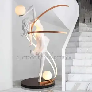 Massive Luxury Standing Mable Lamp With Led Light