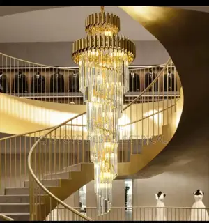 Crystal Luxury Chandelier Long Drop Hanging Light