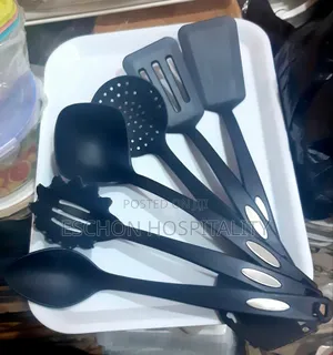 Quality Black Non-Stick Spoon Set 6pcs