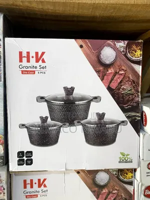 H.K 6 Pieces Granite Set {Die Cast}.