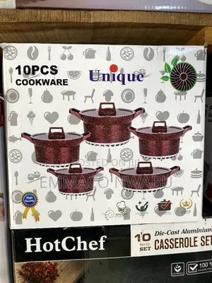 UNIQUE 10 Pieces Granite Cookware Set.
