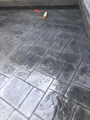 Fully Painted Stamped Concrete Flooring