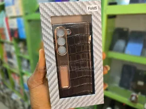 Samsung Fold 5 Leather Brown Case