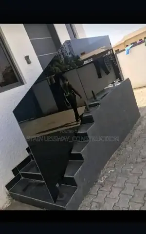 Back Kitchen Entrance With Dark Gray Glass