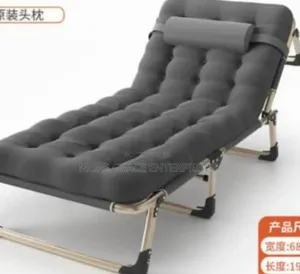 Imported Foldable Bed With Headrest (Camp and Office Use)