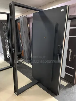 4ft Black Pivot Door