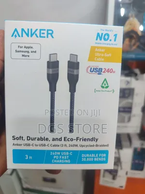 Anker Ultra Soft Cable 3ft Type C to C
