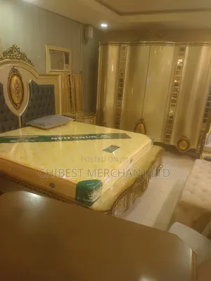 Turkish Bed With Dressing Mirror,Twonightstand and Wardrobe