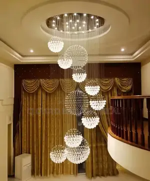 Staircase Light, Rain Drop Crystal Chandelier Light