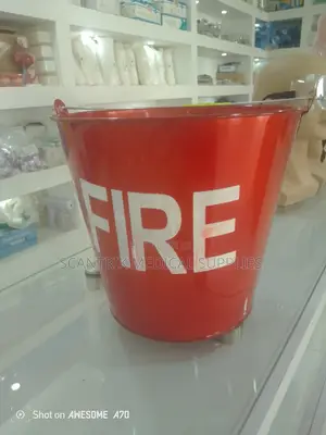 Steel Red Fire Safety Bucket