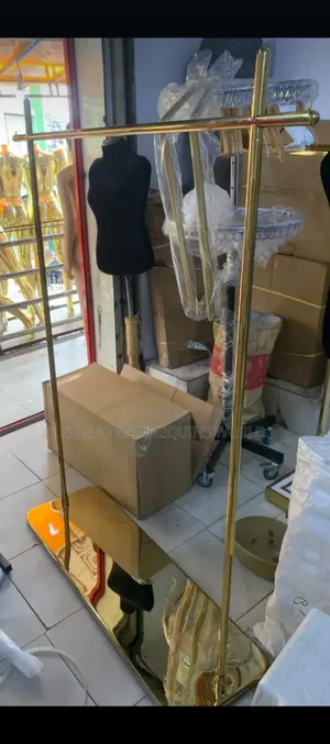 Single Gold Cloth Rack New Design
