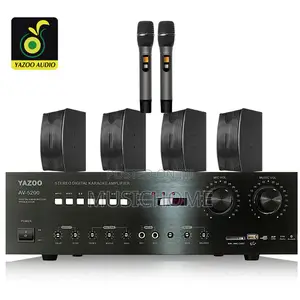 Bluetooth Amplifier With 4pcs of Wall Mount Speakers
