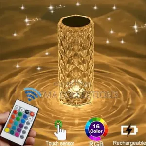 Rechargeable Diamond Crystal Rgb Lamp