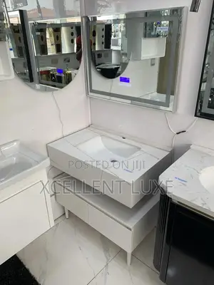 Single Marblecabinet With Led Mirror
