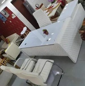 White Executive Desk