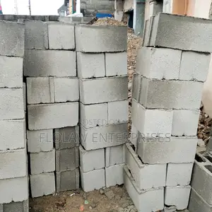 Concrete Blocks Mixed With Stone Base