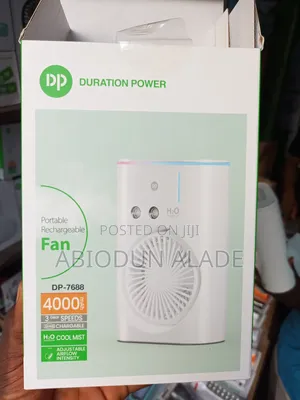 4000mah Rechargeable Water Mist Fan