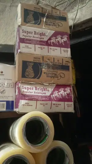 Carton Of Original Brown And White Envelopes.
