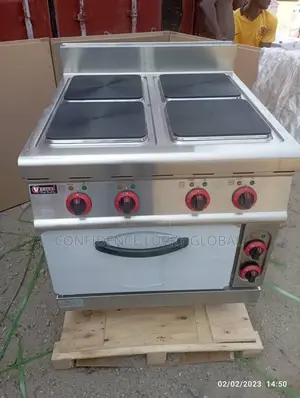 4 Burner Industrial Electric Hot Plate With Oven