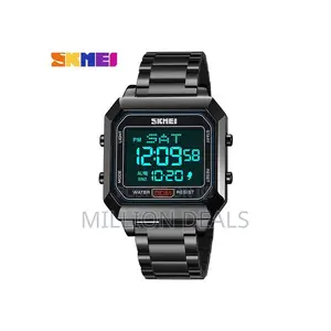 Square Classic Black Men's Wrist Watch