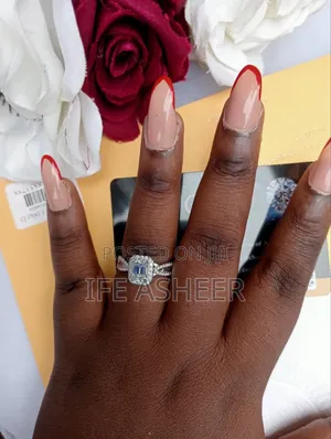 Mossanite Diamond Stone Silver Proposal Ring MD 010 - Silver